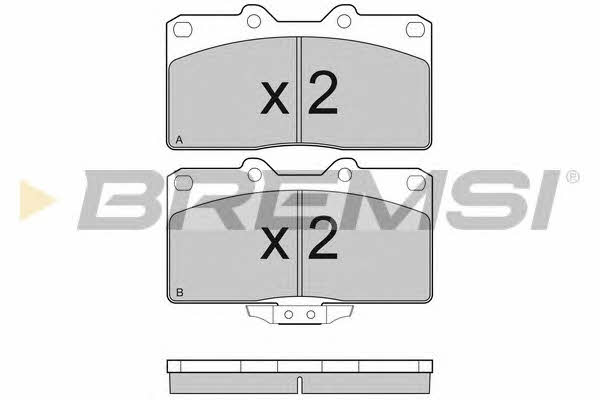 Bremsi BP3128 Brake Pad Set, disc brake BP3128