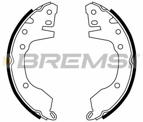 Bremsi GF0820 Brake shoe set GF0820