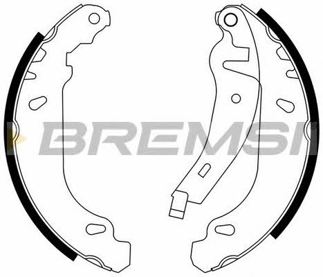 Brake shoe set Bremsi GF0415-2