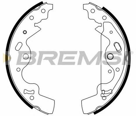 Bremsi GF0437 Brake shoe set GF0437
