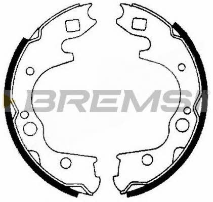 Bremsi GF0722 Parking brake shoes GF0722