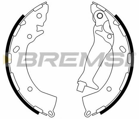 Bremsi GF0744 Brake shoe set GF0744