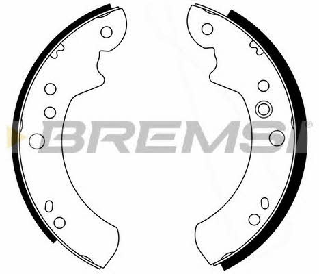 Bremsi GF0220-1 Brake shoe set GF02201