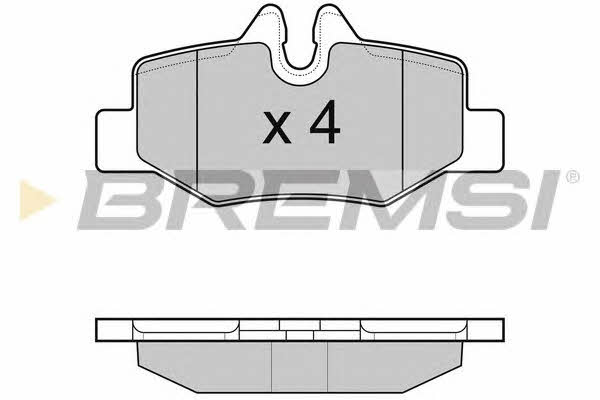 Bremsi BP3101 Brake Pad Set, disc brake BP3101