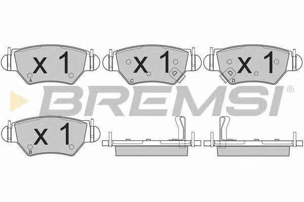 Bremsi BP2812 Brake Pad Set, disc brake BP2812