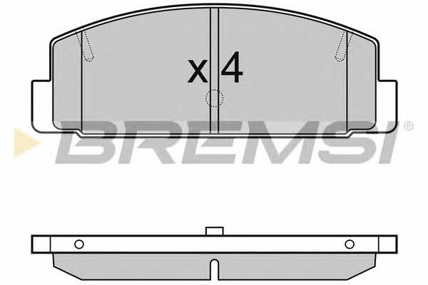 Bremsi BP3090 Brake Pad Set, disc brake BP3090