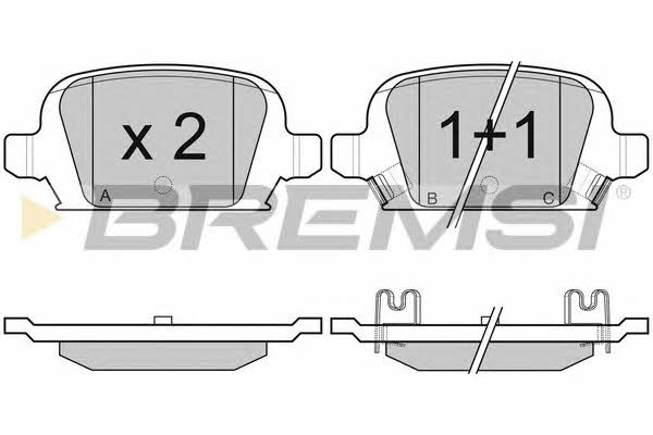 Bremsi BP2987 Brake Pad Set, disc brake BP2987
