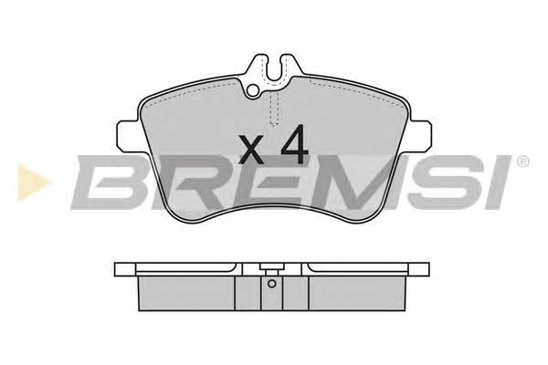Bremsi BP3172 Brake Pad Set, disc brake BP3172