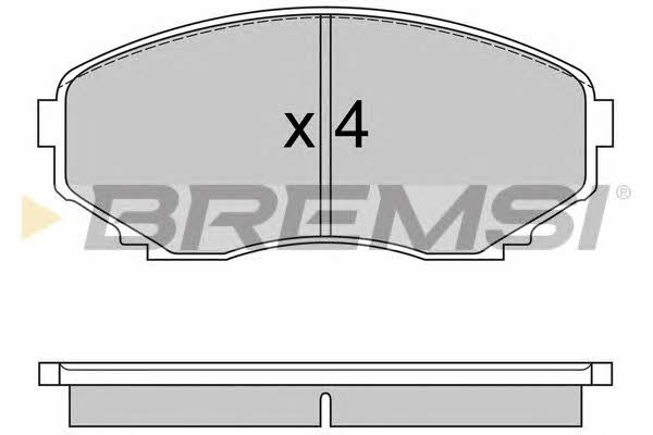 Bremsi BP2578 Brake Pad Set, disc brake BP2578