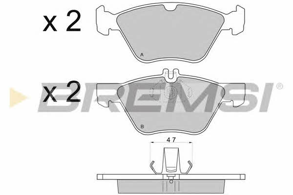 Bremsi BP2695 Brake Pad Set, disc brake BP2695