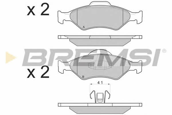 Bremsi BP2873 Brake Pad Set, disc brake BP2873