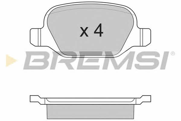 Bremsi BP2890 Brake Pad Set, disc brake BP2890