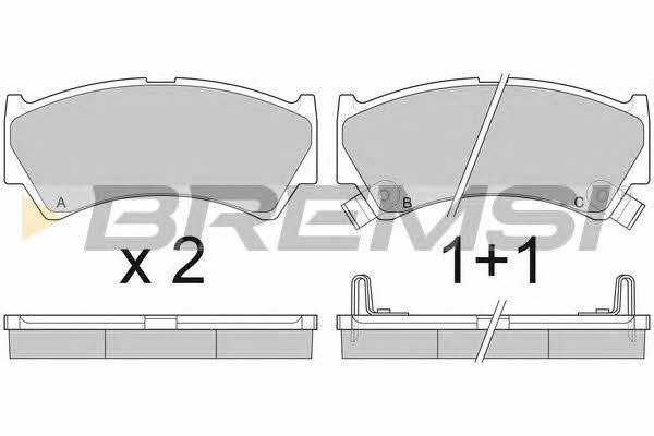 Bremsi BP2913 Brake Pad Set, disc brake BP2913