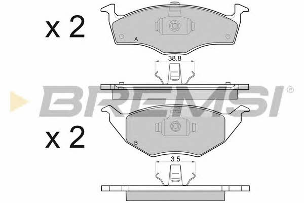 Bremsi BP2914 Brake Pad Set, disc brake BP2914