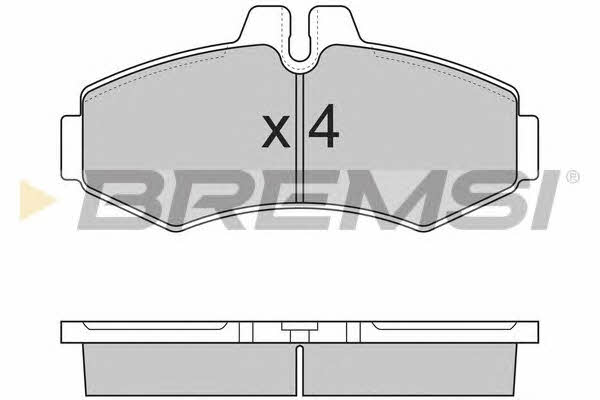 Bremsi BP2821 Brake Pad Set, disc brake BP2821