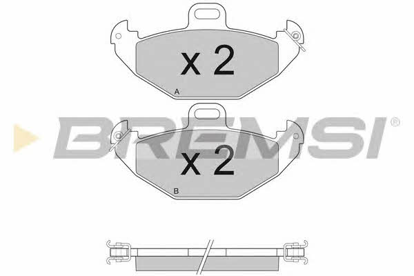 Bremsi BP2922 Brake Pad Set, disc brake BP2922