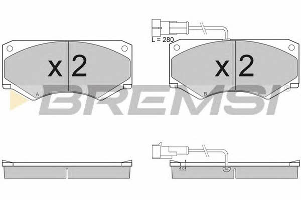 Bremsi BP2948 Brake Pad Set, disc brake BP2948