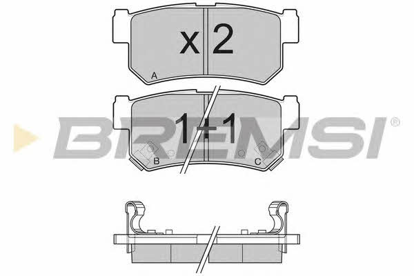 Bremsi BP3203 Brake Pad Set, disc brake BP3203