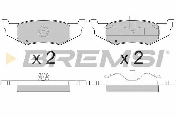 Bremsi BP3216 Brake Pad Set, disc brake BP3216