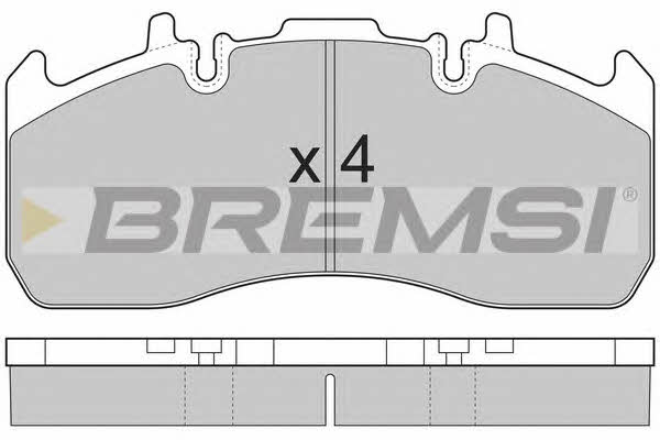 Bremsi BP7324 Brake Pad Set, disc brake BP7324