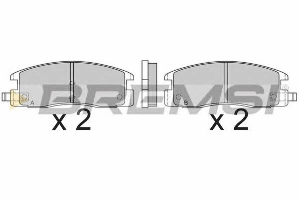 Bremsi BP2493 Brake Pad Set, disc brake BP2493