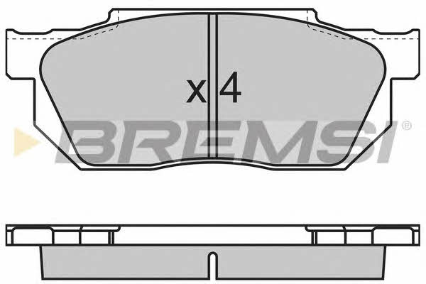 Bremsi BP2501 Brake Pad Set, disc brake BP2501