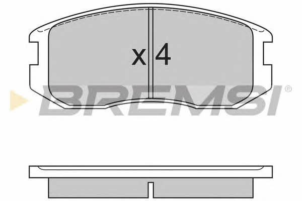 Bremsi BP2558 Brake Pad Set, disc brake BP2558