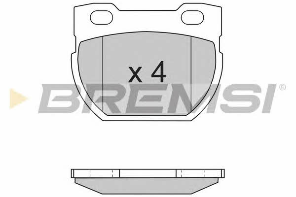 Bremsi BP2716 Brake Pad Set, disc brake BP2716