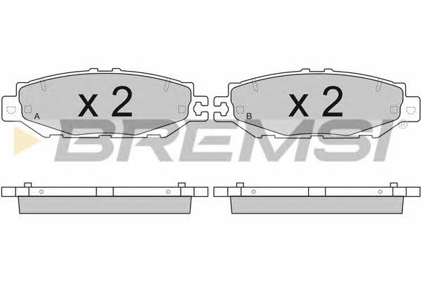 Bremsi BP2753 Brake Pad Set, disc brake BP2753