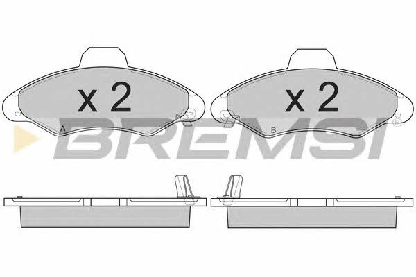 Bremsi BP2827 Brake Pad Set, disc brake BP2827