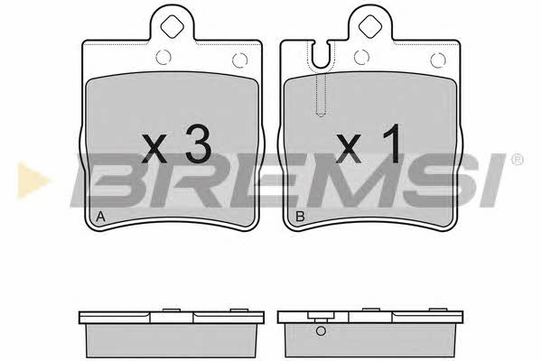 Bremsi BP2936 Brake Pad Set, disc brake BP2936