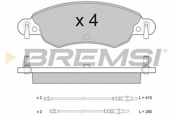 Bremsi BP2940 Brake Pad Set, disc brake BP2940