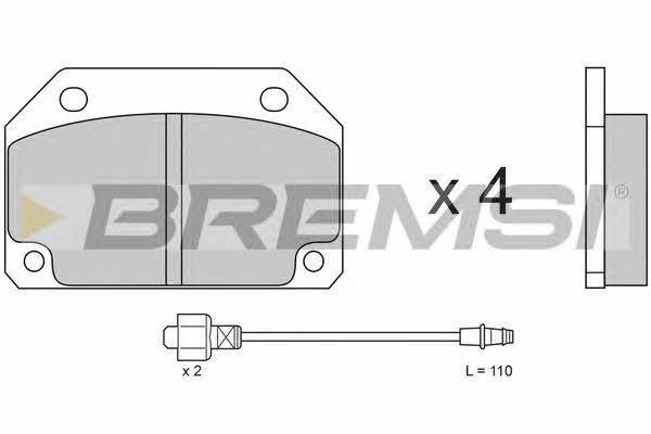 Bremsi BP2154 Brake Pad Set, disc brake BP2154