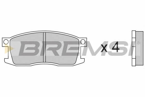 Bremsi BP2190 Brake Pad Set, disc brake BP2190