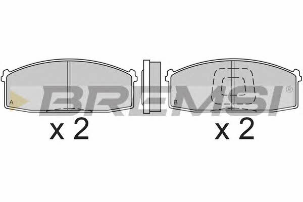 Bremsi BP2199 Brake Pad Set, disc brake BP2199