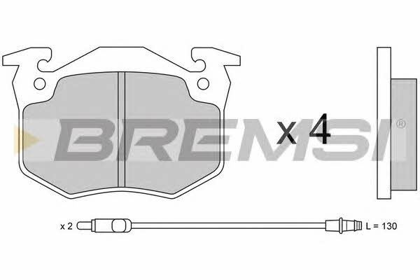 Bremsi BP2230 Brake Pad Set, disc brake BP2230