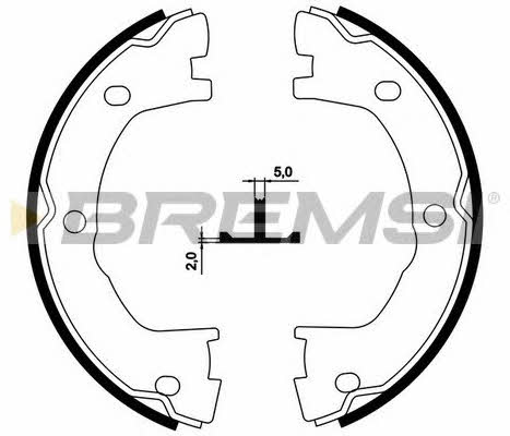 Bremsi GF0183 Parking brake shoes GF0183
