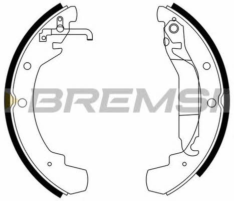 Bremsi GF0548 Brake shoe set GF0548