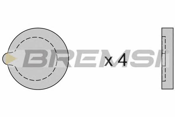 Bremsi BP2121 Brake Pad Set, disc brake BP2121