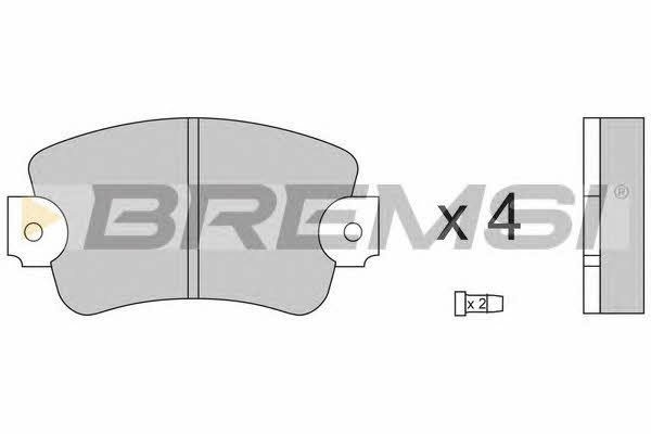 Bremsi BP2132 Brake Pad Set, disc brake BP2132