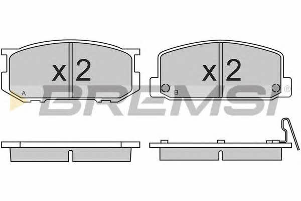 Bremsi BP2167-1 Brake Pad Set, disc brake BP21671