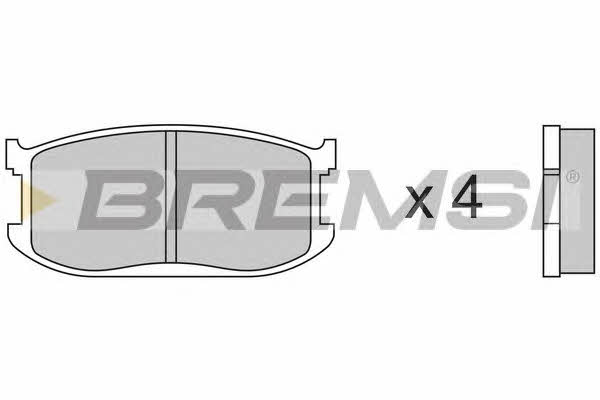 Bremsi BP2191 Brake Pad Set, disc brake BP2191