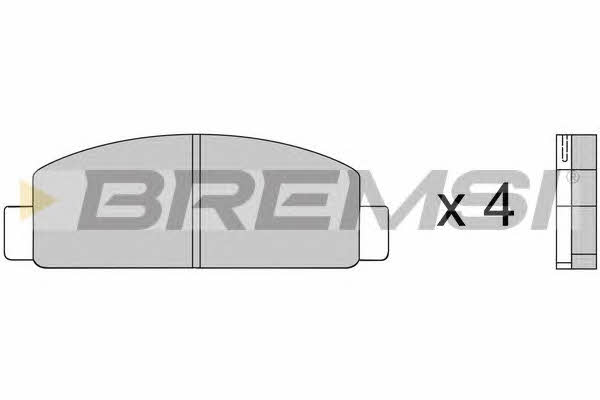 Bremsi BP2218 Brake Pad Set, disc brake BP2218