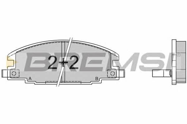 Bremsi BP2367 Brake Pad Set, disc brake BP2367