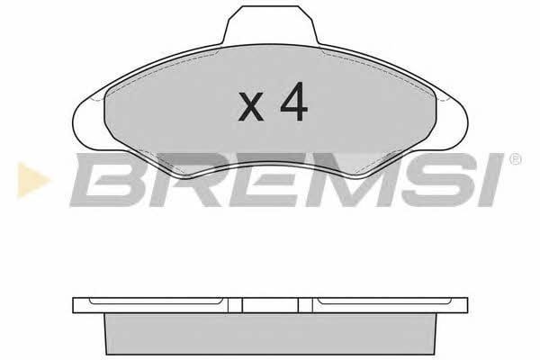 Bremsi BP2462 Brake Pad Set, disc brake BP2462