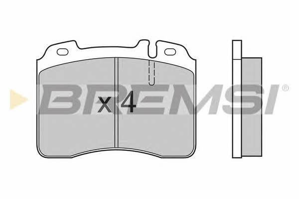 Bremsi BP2506 Brake Pad Set, disc brake BP2506