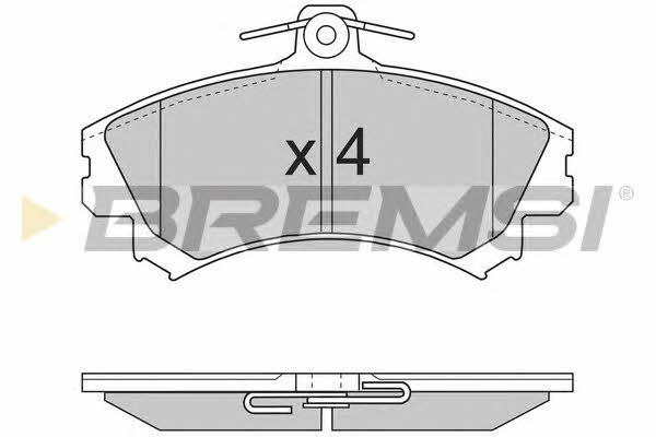 Bremsi BP2702 Brake Pad Set, disc brake BP2702