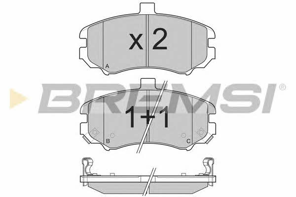 Bremsi BP3197 Brake Pad Set, disc brake BP3197
