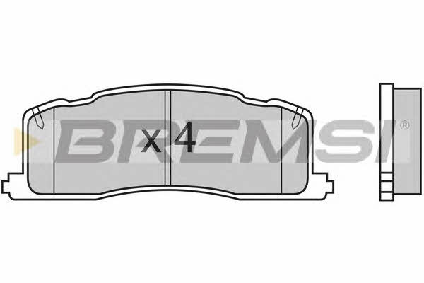 Bremsi BP2538 Brake Pad Set, disc brake BP2538