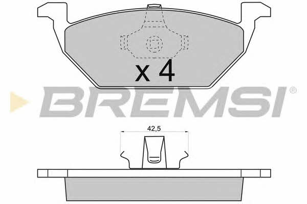 Bremsi BP2712 Brake Pad Set, disc brake BP2712